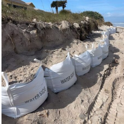 Beluga Oversized Sand-Filled Flood Bag Barriers for Coastal Flooding
